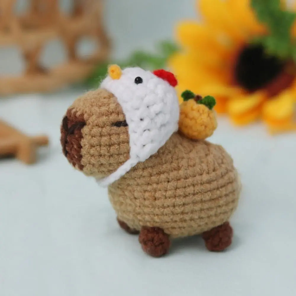 Capybara Crochet Kit | Beginner DIY Stuffed Animal with Hooks & Guide