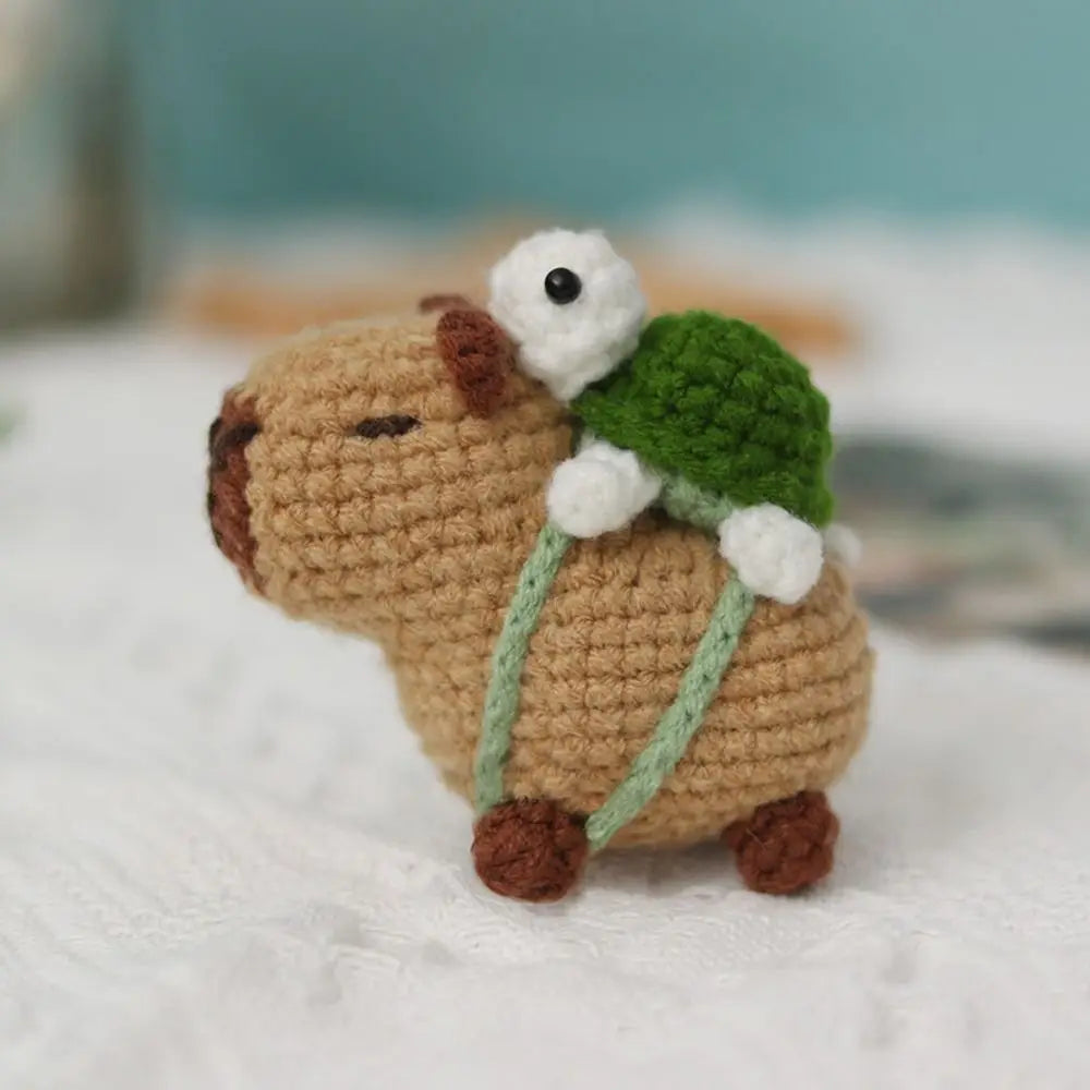 Capybara Crochet Kit | Beginner DIY Stuffed Animal with Hooks & Guide