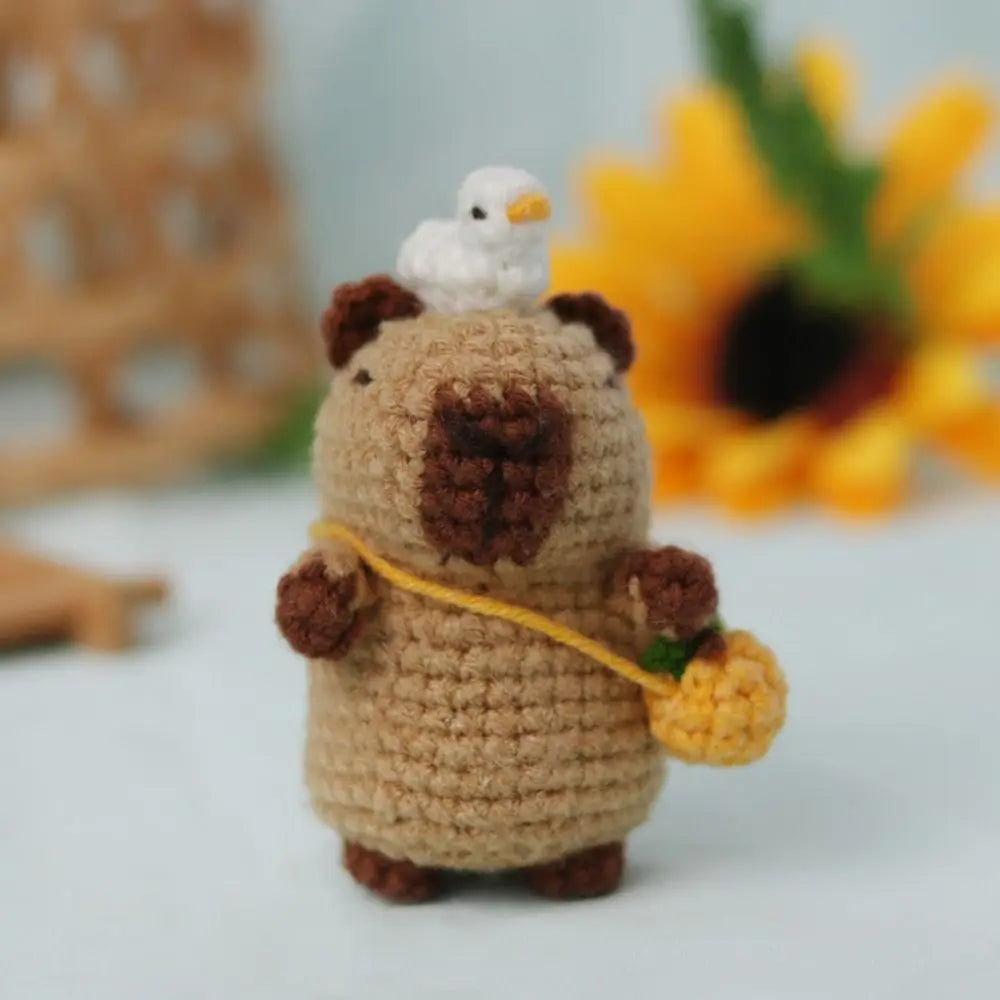 Capybara Crochet Kit | Beginner DIY Stuffed Animal with Hooks & Guide