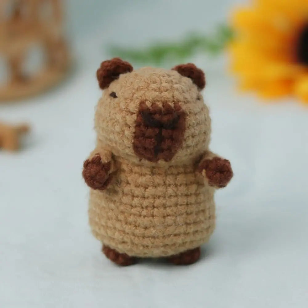 Capybara Crochet Kit | Beginner DIY Stuffed Animal with Hooks & Guide