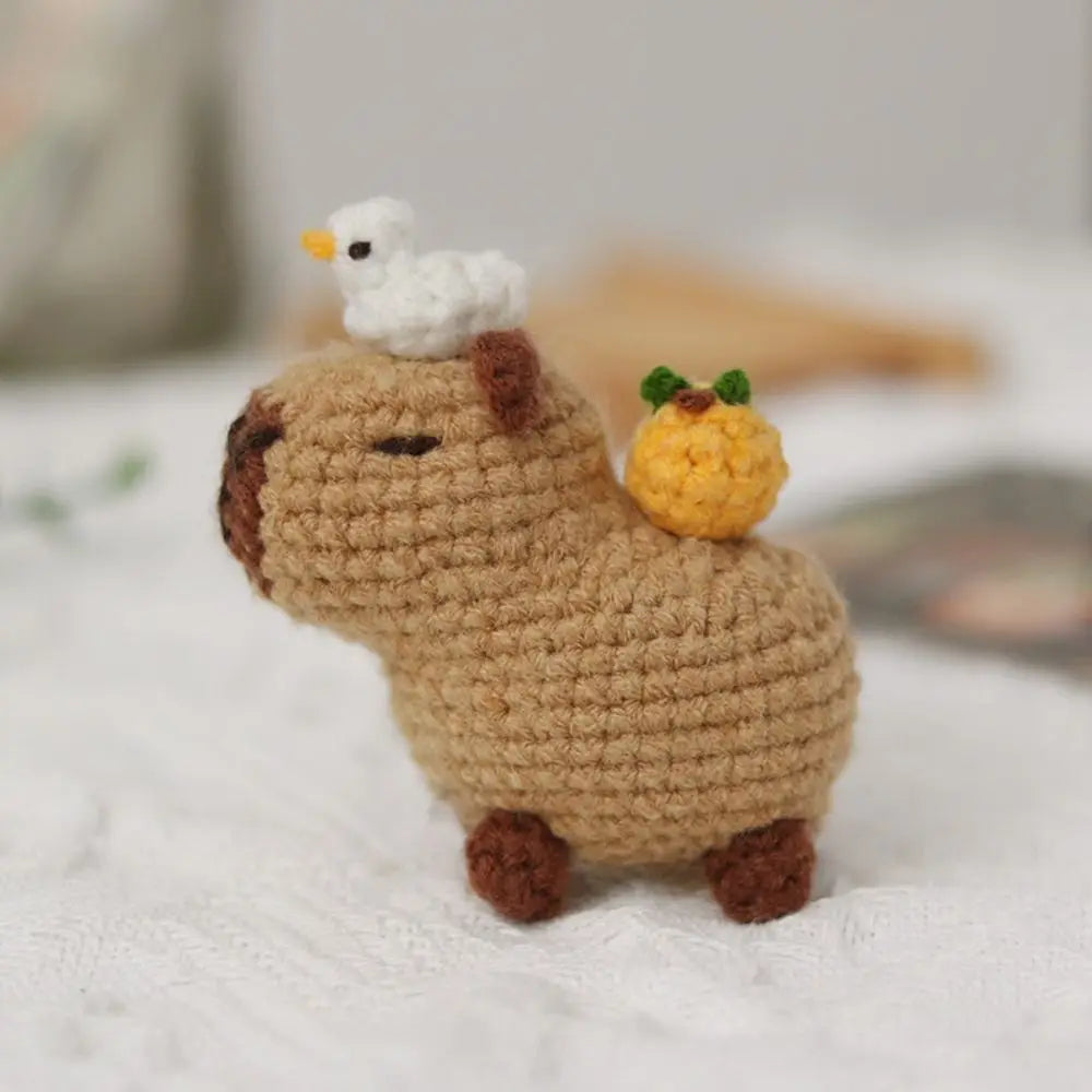 Capybara Crochet Kit | Beginner DIY Stuffed Animal with Hooks & Guide