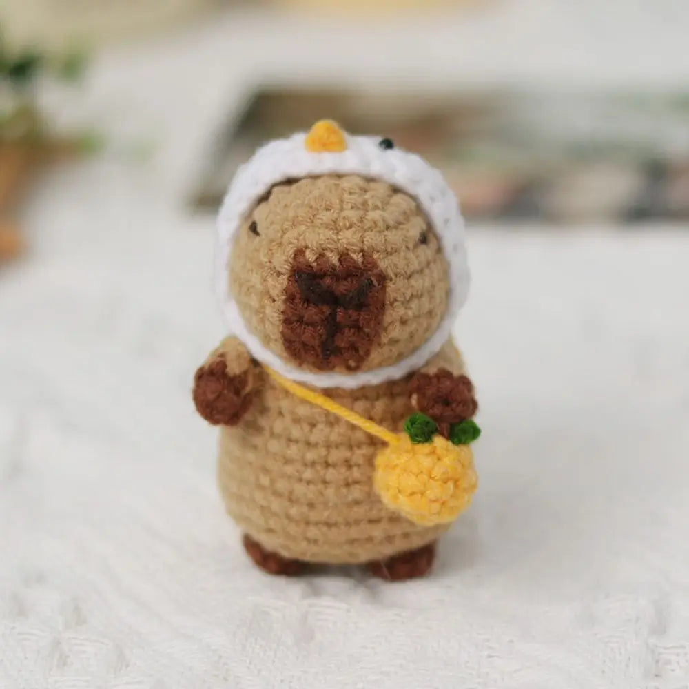 Capybara Crochet Kit | Beginner DIY Stuffed Animal with Hooks & Guide