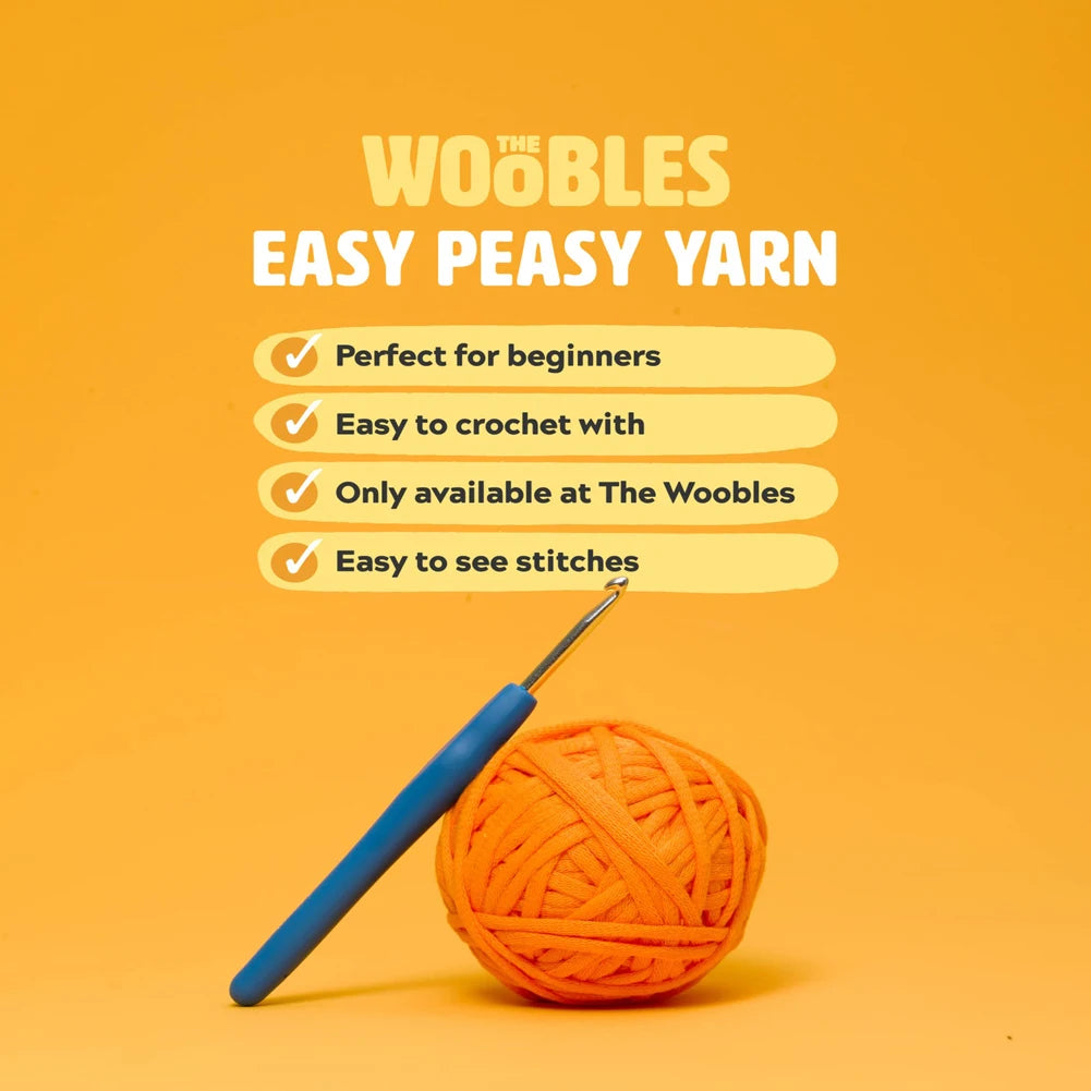Kids Crochet Kit - Cotton Yarn, Hooks & Stuffed Animal for Beginners