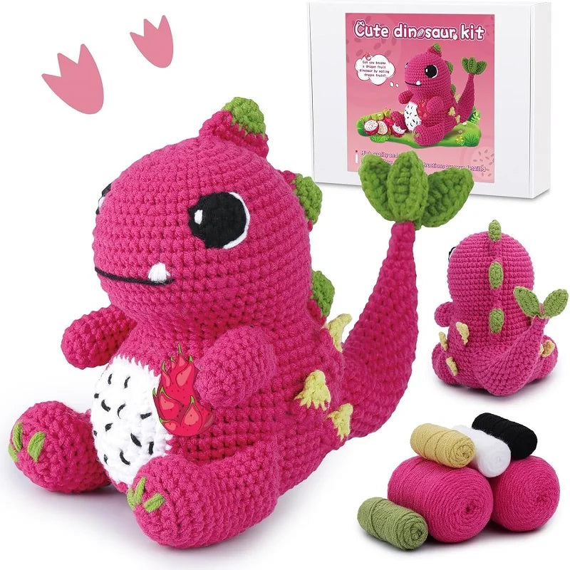 Animal Crochet Kit | Tool Yarn & Video for Beginners