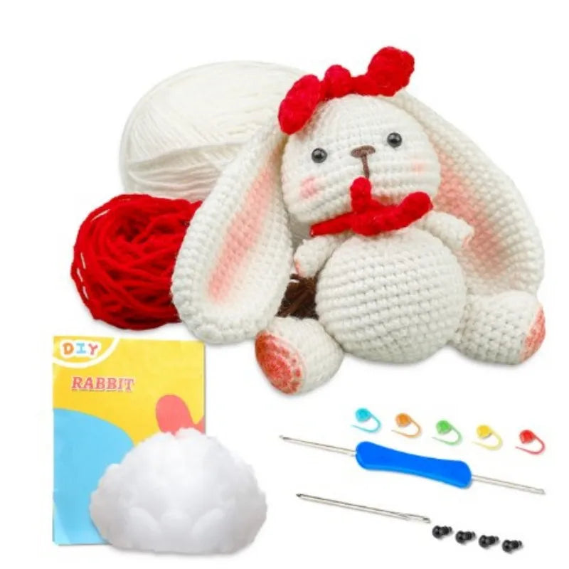 Animal Crochet Kit | Tool Yarn & Video for Beginners